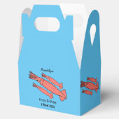 ピンクハッピーイカ漫画イラストレーション フェイバーボックス (オープン)