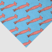 ピンクハッピーイカ漫画イラストレーション 薄葉紙 (詳細)