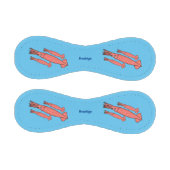 ピンクハッピーイカ漫画イラストレーション 野球ボール (パネル)