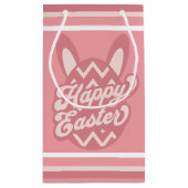 ピンクハッピーイースターバニー スモールペーパーバッグ (裏面)