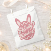 ピンクハッピーイースターバニー フェイバーバッグ (クリップ留めされた状態)