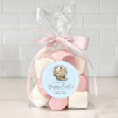 ピンクハッピーイースターバニー ラウンドシール