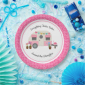 ピンクハッピーグランパーパーティー紙プレート ペーパープレート (パーティー)