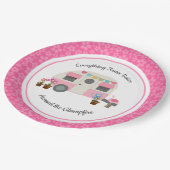 ピンクハッピーグランパーパーティー紙プレート ペーパープレート (アングル)