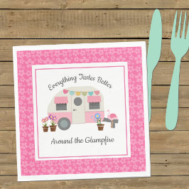 ピンクハッピーグランプパーティー紙ナプキン スタンダードランチョンナプキン