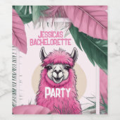 ピンクハッピーニコニリングラマバチェロレッテ ワインラベル (シングルラベル)