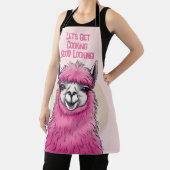 ピンクハッピーニコニリングラマ エプロン (インサイチュ)