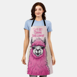 ピンクハッピーニコニリングラマ エプロン