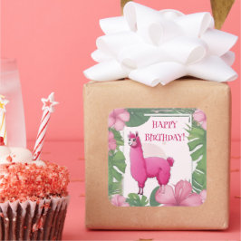 ピンクハッピーニコニリングラマ スクエアシール