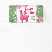 ピンクハッピーニコニリングラマ 横断幕 (インサイチュ)