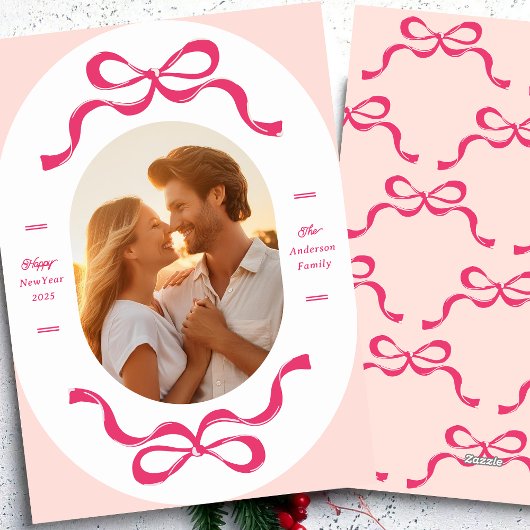 ピンクハッピーニューイヤーRIBBONS 2026写真 シーズンカード