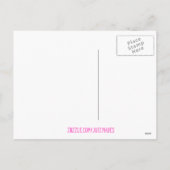 ピンクハッピーバレンタインキューピッド葉書 シーズンポストカード (裏面)