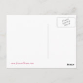 ピンクハッピーバースデーソング葉書 ポストカード (裏面)