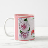 ピンクハッピーマザーズデイマグ ツートーンマグカップ (左)