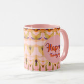 ピンクハッピー感謝祭 マグカップ (正面右)