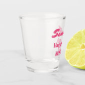 ピンクハッピー40歳 ショットグラス (左)