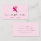 ピンクハニービープリンセス養蜂家アピラガーリーー 名刺 (正面/裏面)