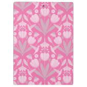 ピンクハミングバードコケパーソナライズされたフローラ クリップボード (裏面)