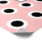 ピンクハロウィンお洒落カボチャとブー ポスター (角)