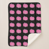 ピンクハロウィンジャックオランタン シェルパブランケット (正面)