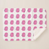 ピンクハロウィンジャックオランタン シェルパブランケット (正面(横))