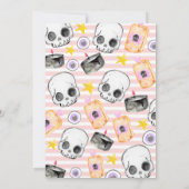 ピンクハロウィーンキッドパーティの招待状 招待状 (裏面)