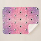 ピンクハロウィーンシェルパブランケットby詩人アディエラ・アコー シェルパブランケット (正面(横))