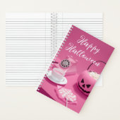 ピンクハロウィーンジャックオランタン ノートブック (内側)