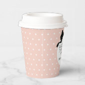 ピンクハロウィーンテーマベビーブシャワー 紙コップ (右)