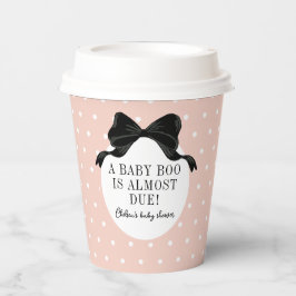 ピンクハロウィーンテーマベビーブシャワー 紙コップ