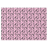 ピンクハロウィーンブラックこうもり テーブルクロス (正面(横))