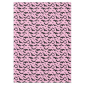 ピンクハロウィーンブラックこうもり テーブルクロス (正面)