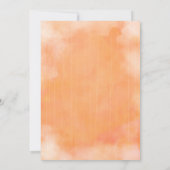 ピンクハロウィーンベイビーシャワーパーティの招待状 招待状 (裏面)