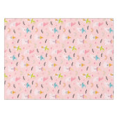 ピンクハロウィーン不気味かわいい幽霊テーブルクロス テーブルクロス (正面(横))