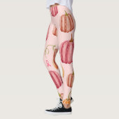 ピンクハロウィーン乳がんピンクリボン レギンス (左)