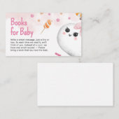 ピンクハロウィーン女の子のベビー本ベビー エンクロージャーカード (正面/裏面)