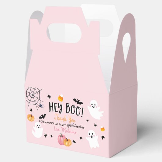 ピンクハロウィーン幽霊ヘイBoo誕生日パーティーガール フェイバーボックス (オープン)