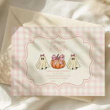 ピンクハロウィーン幽霊ボウガールベビーラッフルおむつ