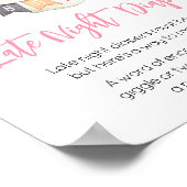 ピンクハロウィーン幽霊リトルブーレイトナイトおむつ ポスター (角)