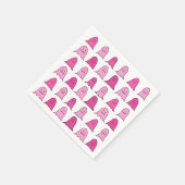 ピンクハロウィーン幽霊 スタンダードカクテルナプキン (角)