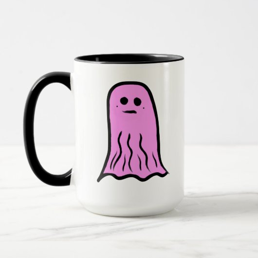 ピンクハロウィーン幽霊 マグカップ (左)
