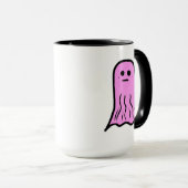 ピンクハロウィーン幽霊 マグカップ (正面右)