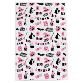 ピンクハロウィーン抱き枕 ミディアムペーパーバッグ