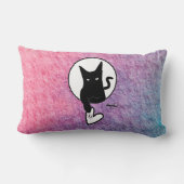 ピンクハロウィーン装飾用クッションby詩人アディエラ・アコー ランバークッション (裏面)