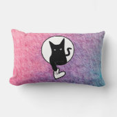 ピンクハロウィーン装飾用クッションby詩人アディエラ・アコー ランバークッション (正面)