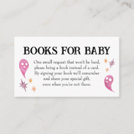 ピンクハロウィーン赤ちゃんシャワーベビー エンクロージャーカード