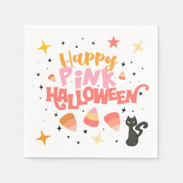 ピンクハロウィーン スタンダードカクテルナプキン