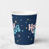 ピンクハロウィーン、フカスポカス紙カップ 紙コップ (左)