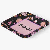 ピンクハロウィーン ペーパープレート (傾斜あり)