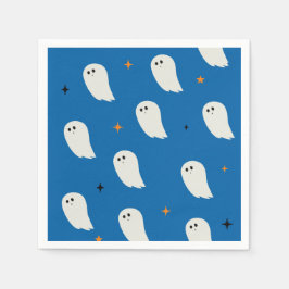 ピンクハロウィーン、幽霊紙ナプキン スタンダードカクテルナプキン